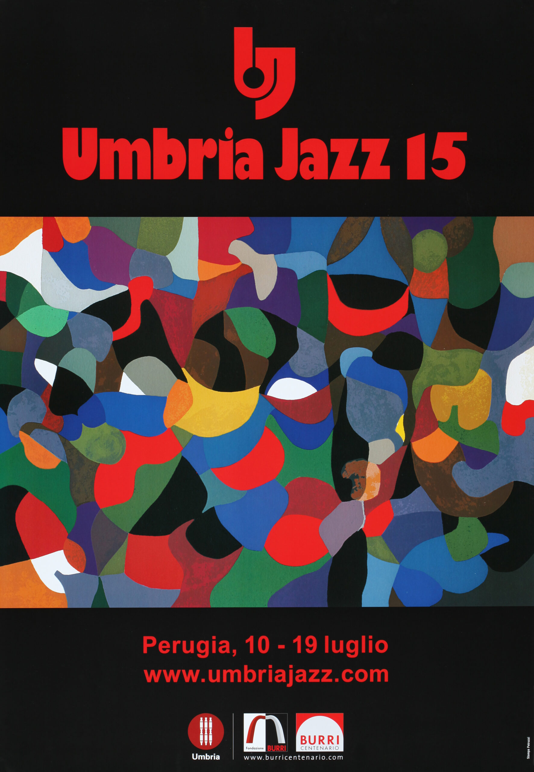 Poster/Manifesto “Umbria Jazz 2015 – Logo rosso” – codice n.36