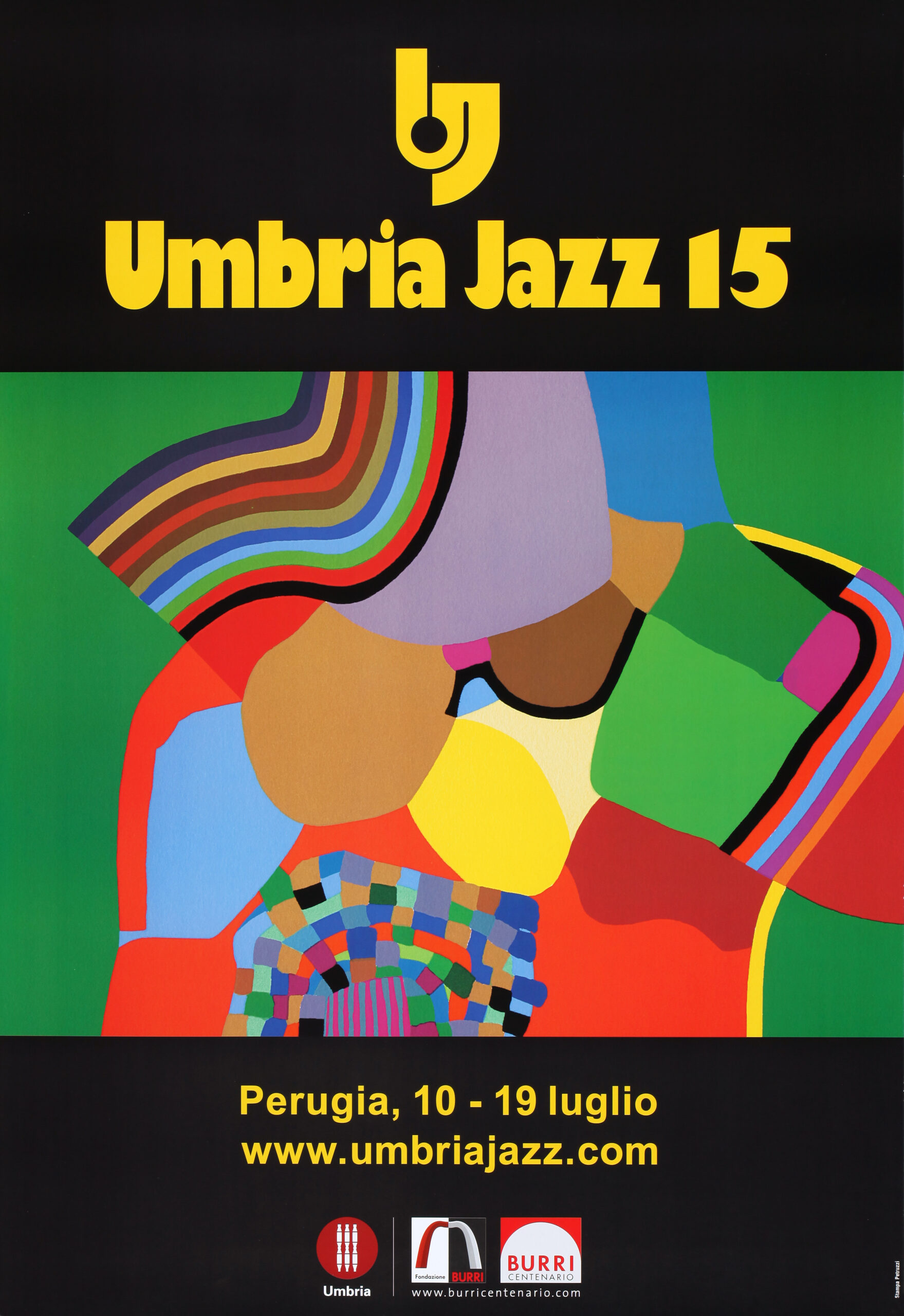 Poster/Manifesto “Umbria Jazz 2015 – Logo Giallo” – codice n.35